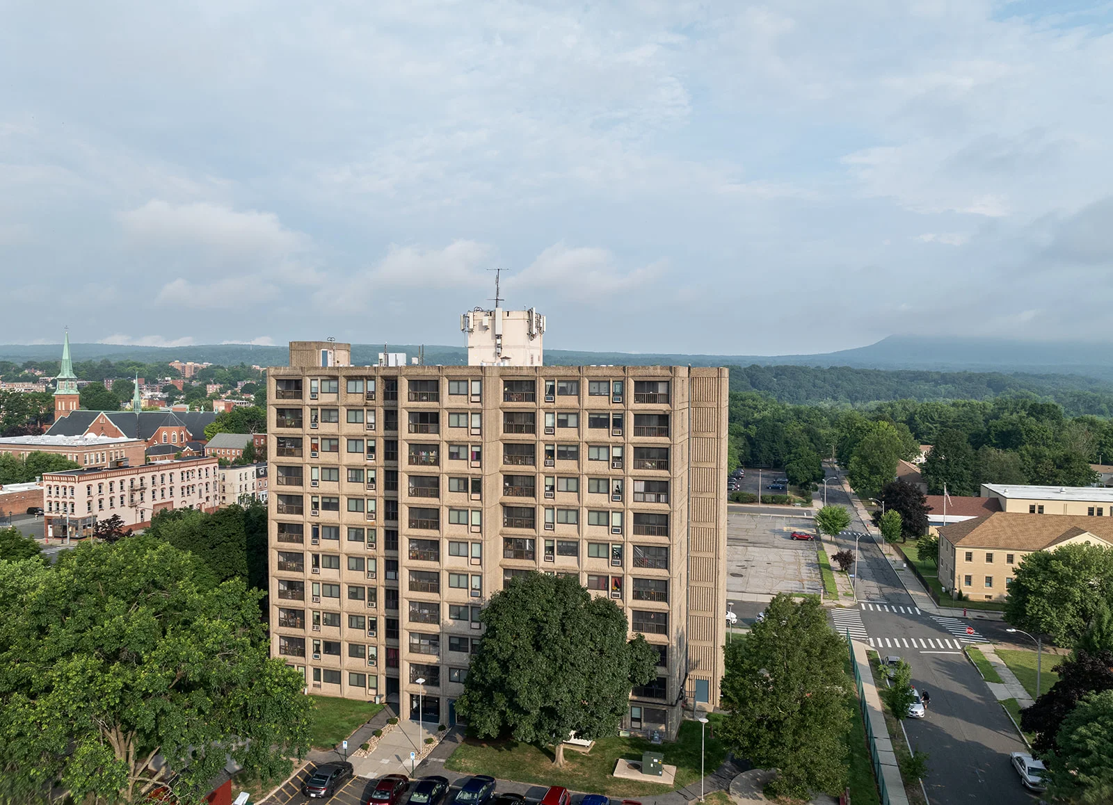 Pulaski Heights building exterior aerial